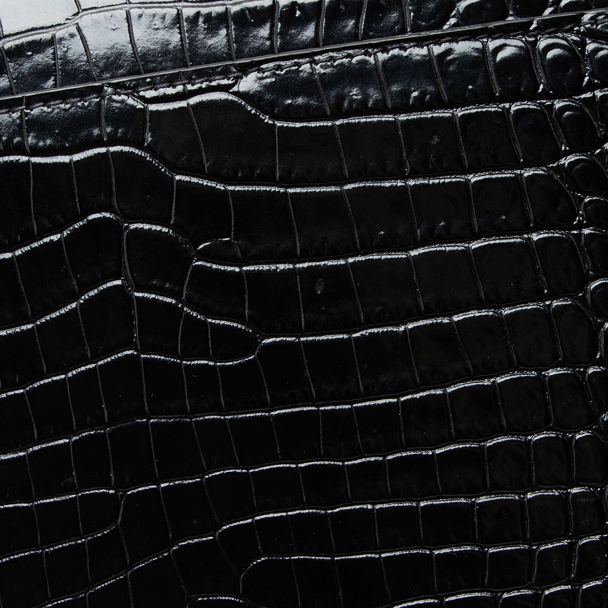 Saint Laurent Croc Embossed Leather Monogram Sunset Medium Shoulder Bag