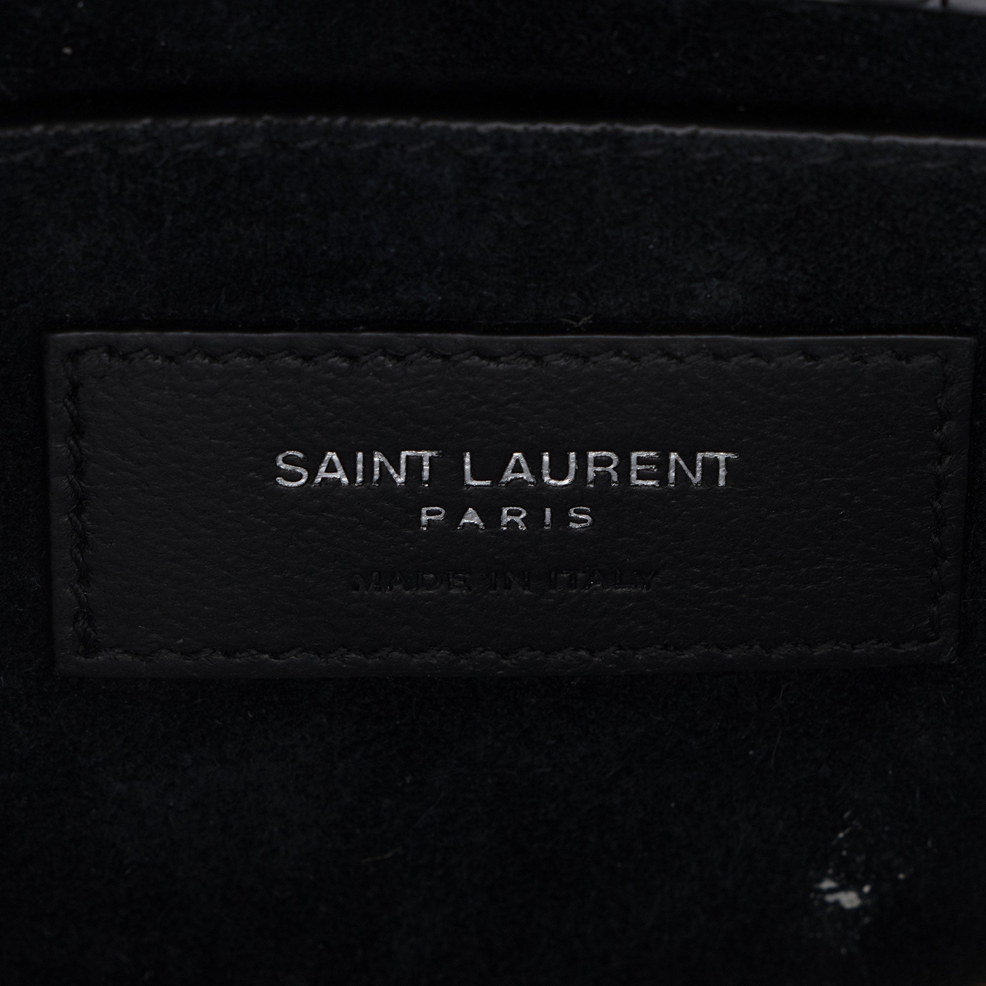 Saint Laurent Croc Embossed Leather Monogram Sunset Medium Shoulder Bag