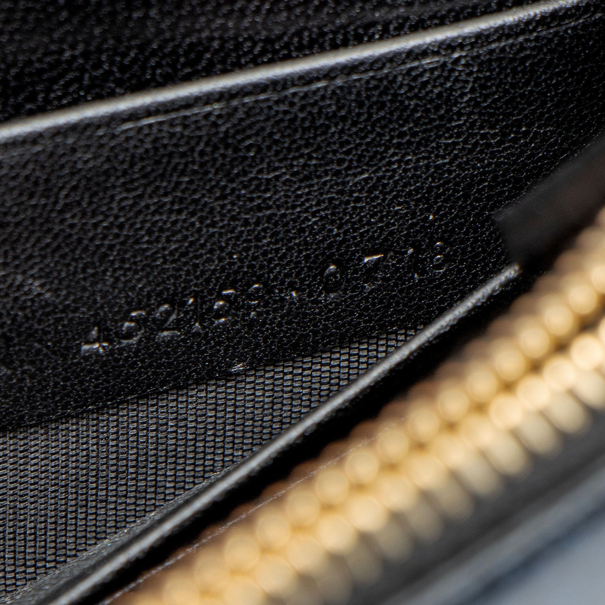 Saint Laurent Glitter Patent Leather Monogram Kate Tassel Chain Wallet