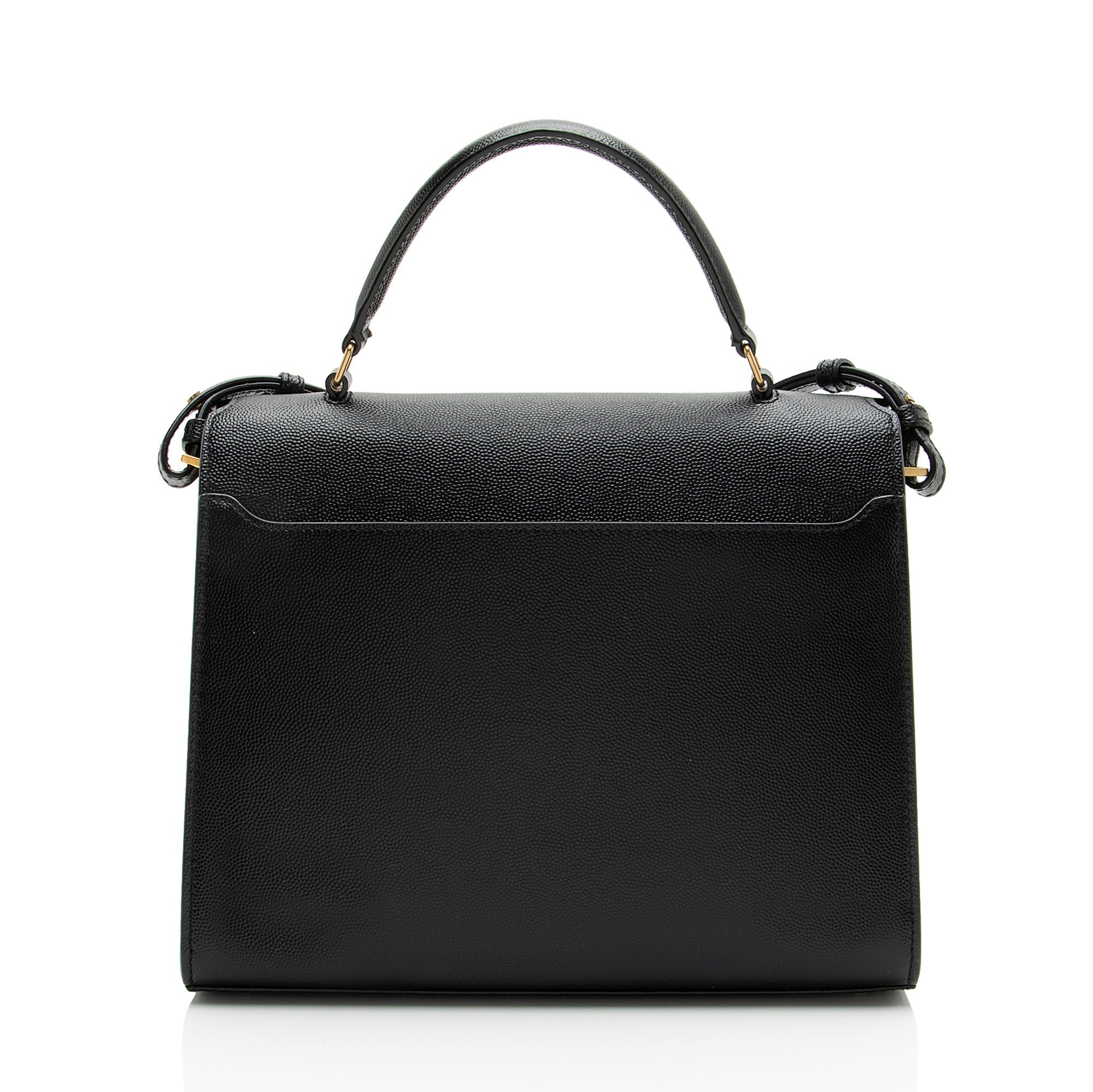 Saint Laurent Grain de Poudre Monogram Cassandra Medium Top Handle