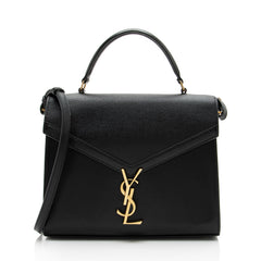 Saint Laurent Grain de Poudre Monogram Cassandra Medium Top Handle