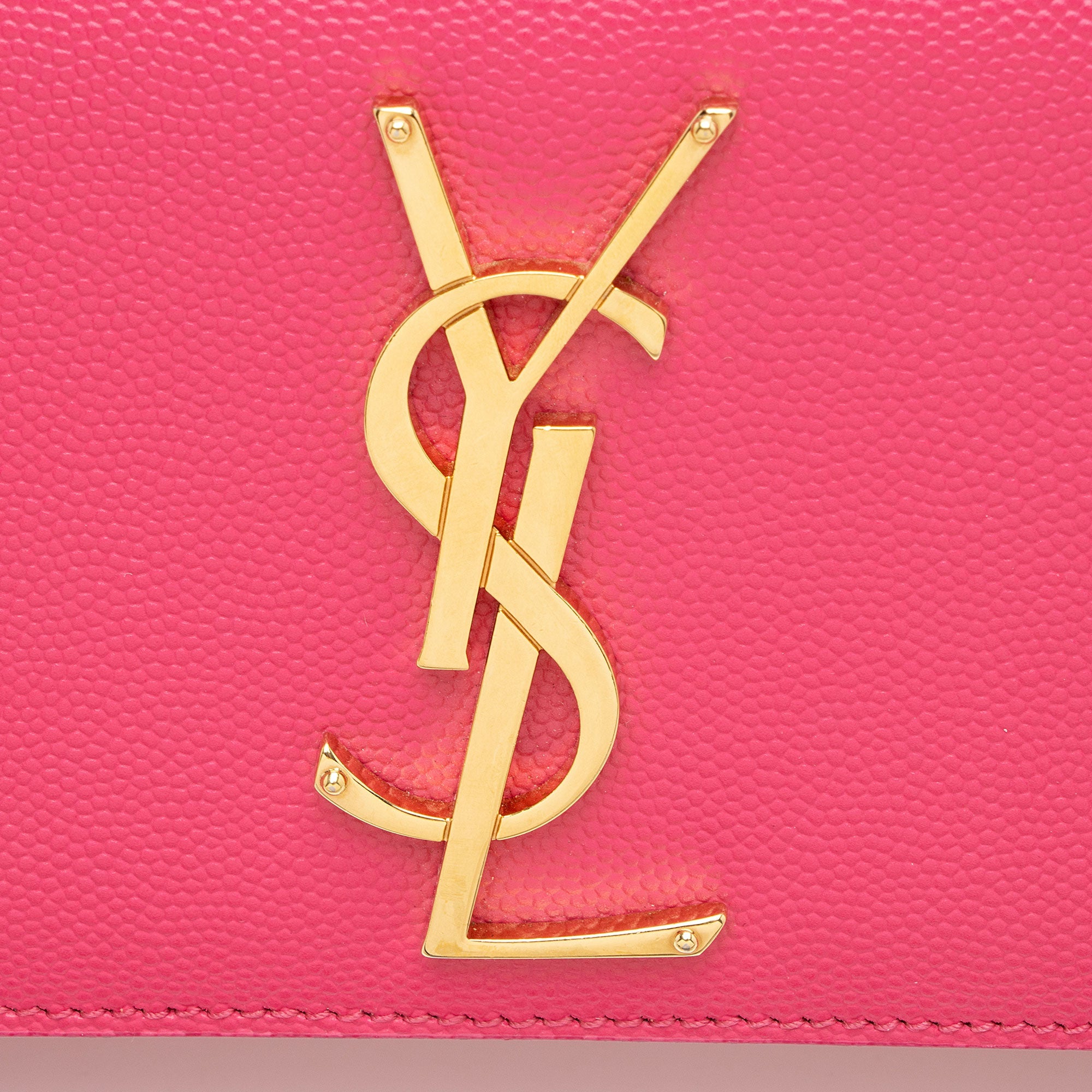 Saint Laurent Grain de Poudre Monogram Kate Small Shoulder Bag