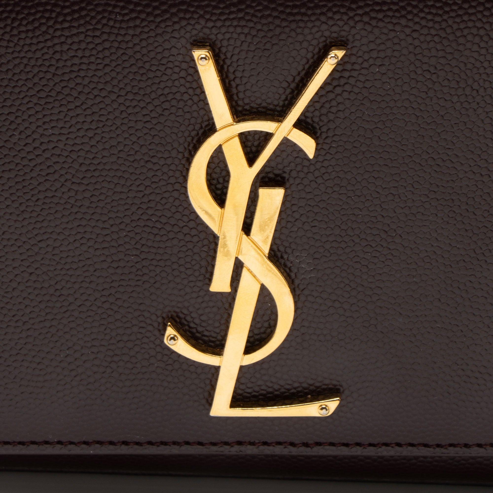Saint Laurent Grain de Poudre Monogram Kate Small Shoulder Bag