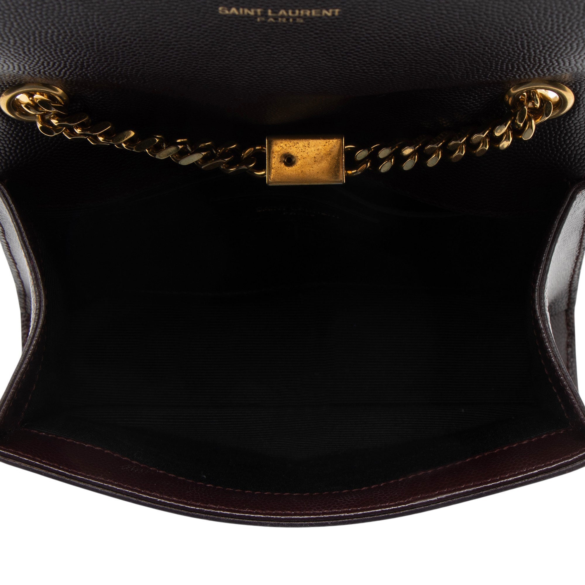 Saint Laurent Grain de Poudre Monogram Kate Small Shoulder Bag