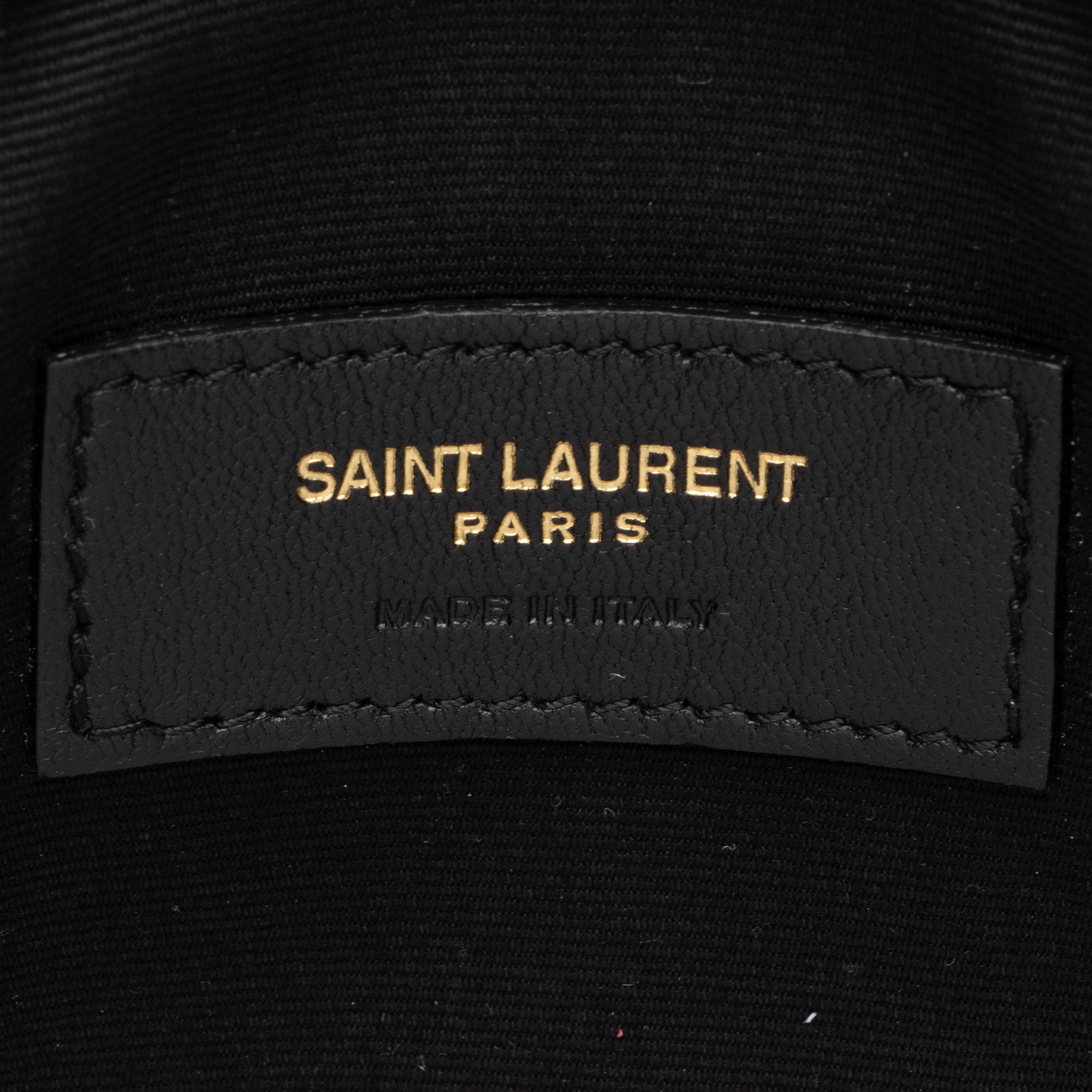 Saint Laurent Grain de Poudre Monogram Uptown Envelope Clutch