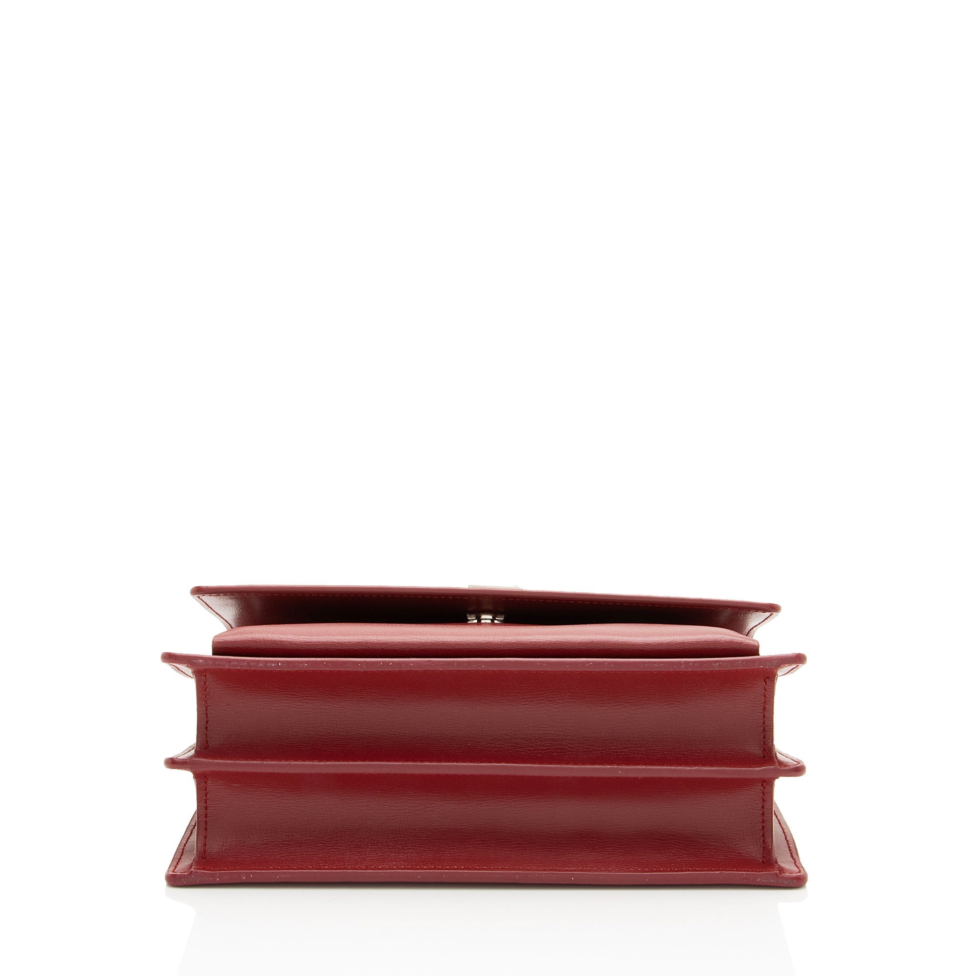 Saint Laurent Grained Calfskin Monogram Sunset Medium Shoulder Bag