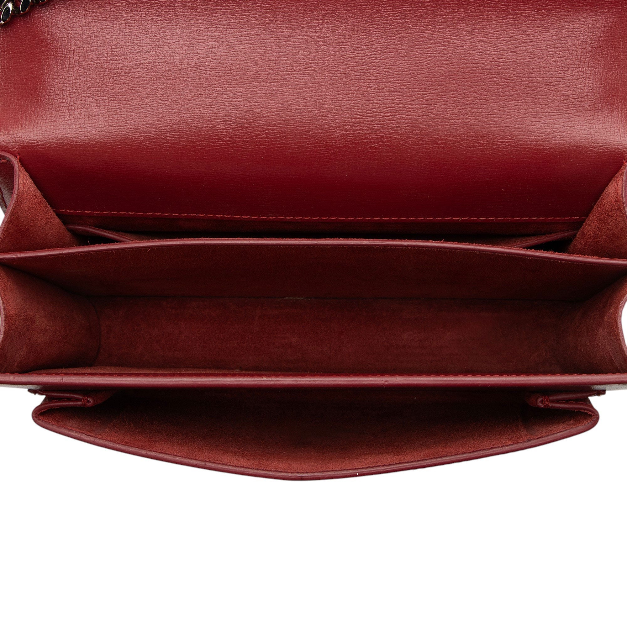 Saint Laurent Grained Calfskin Monogram Sunset Medium Shoulder Bag