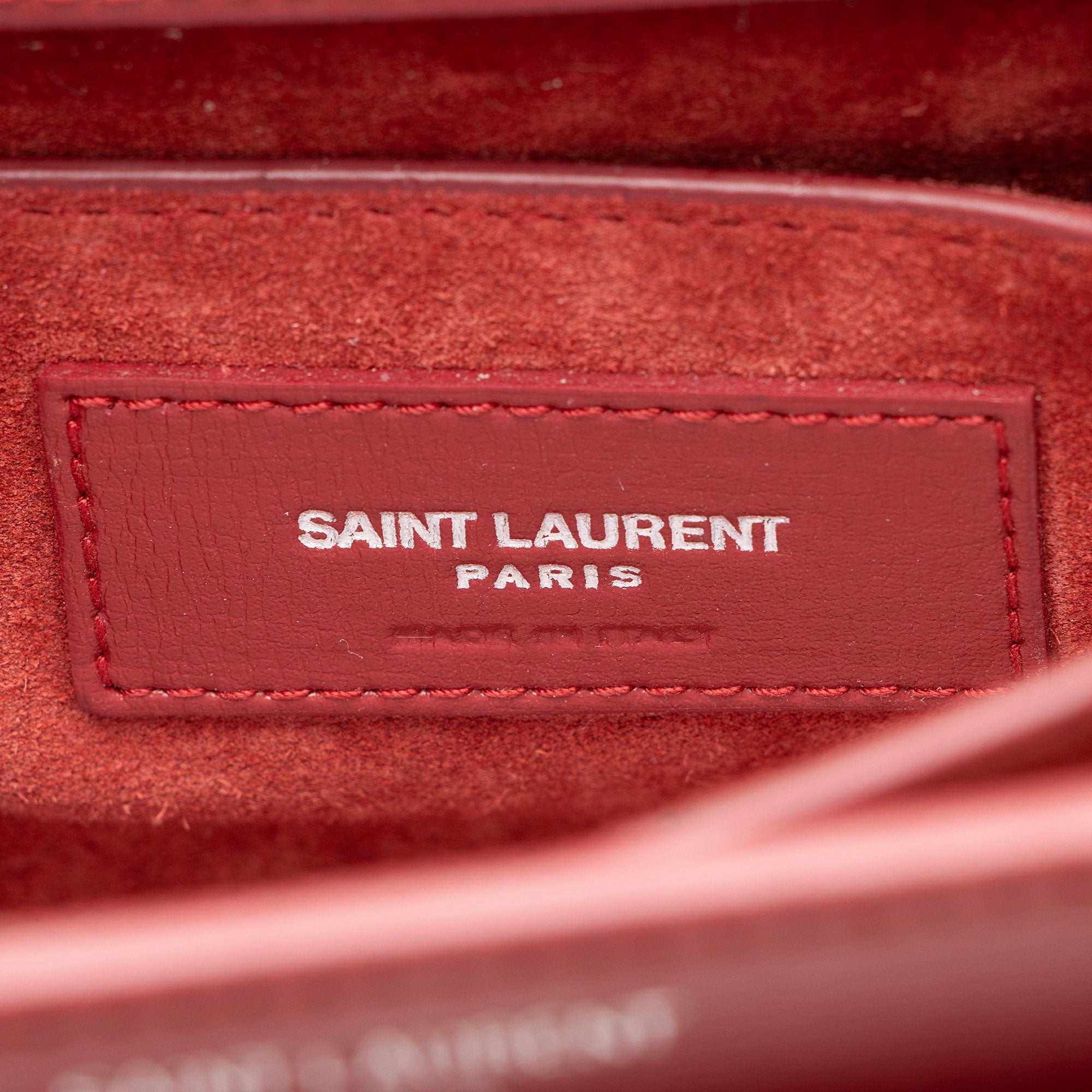 Saint Laurent Grained Calfskin Monogram Sunset Medium Shoulder Bag