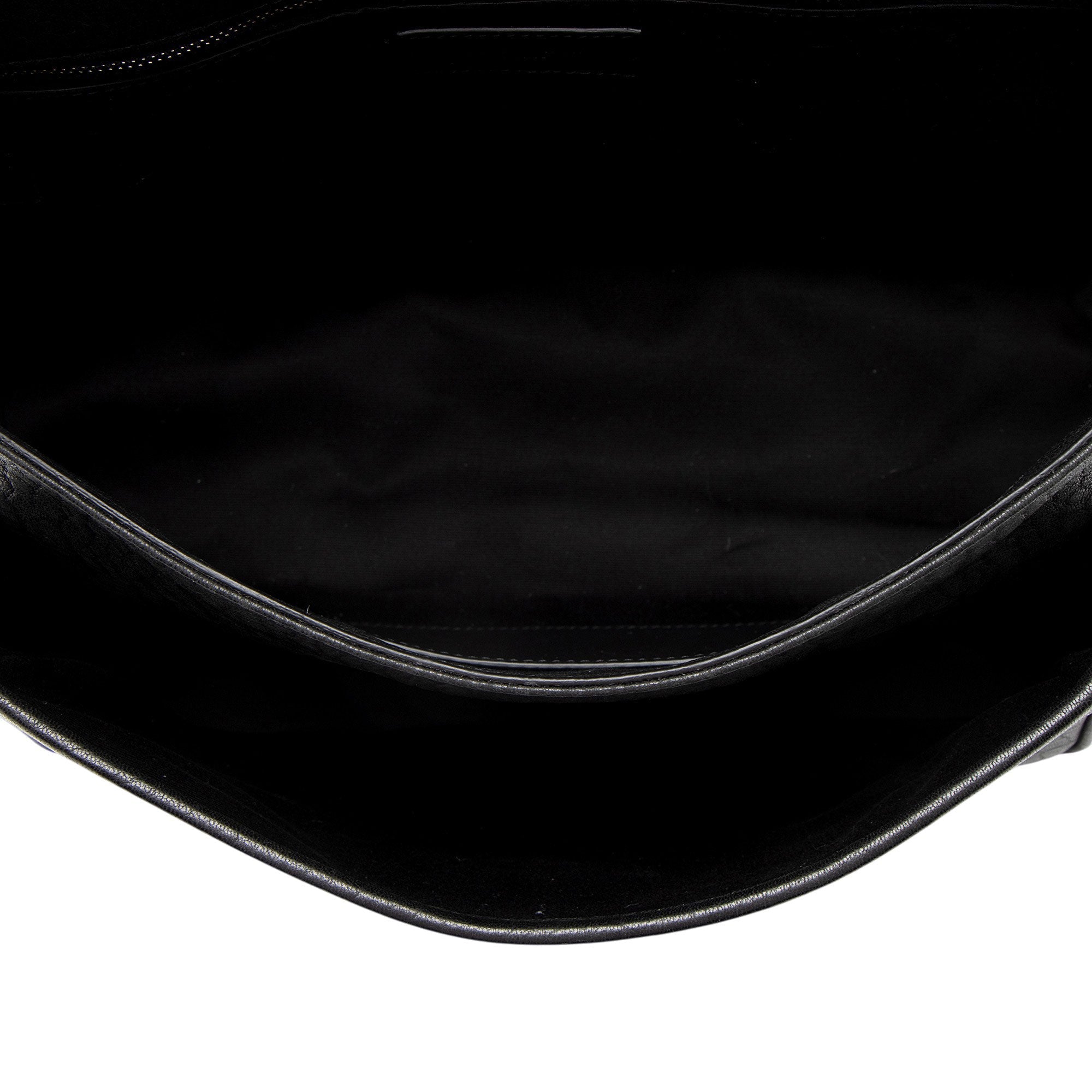 Saint Laurent Grained Lambskin Monogram Niki Large Shoulder Bag
