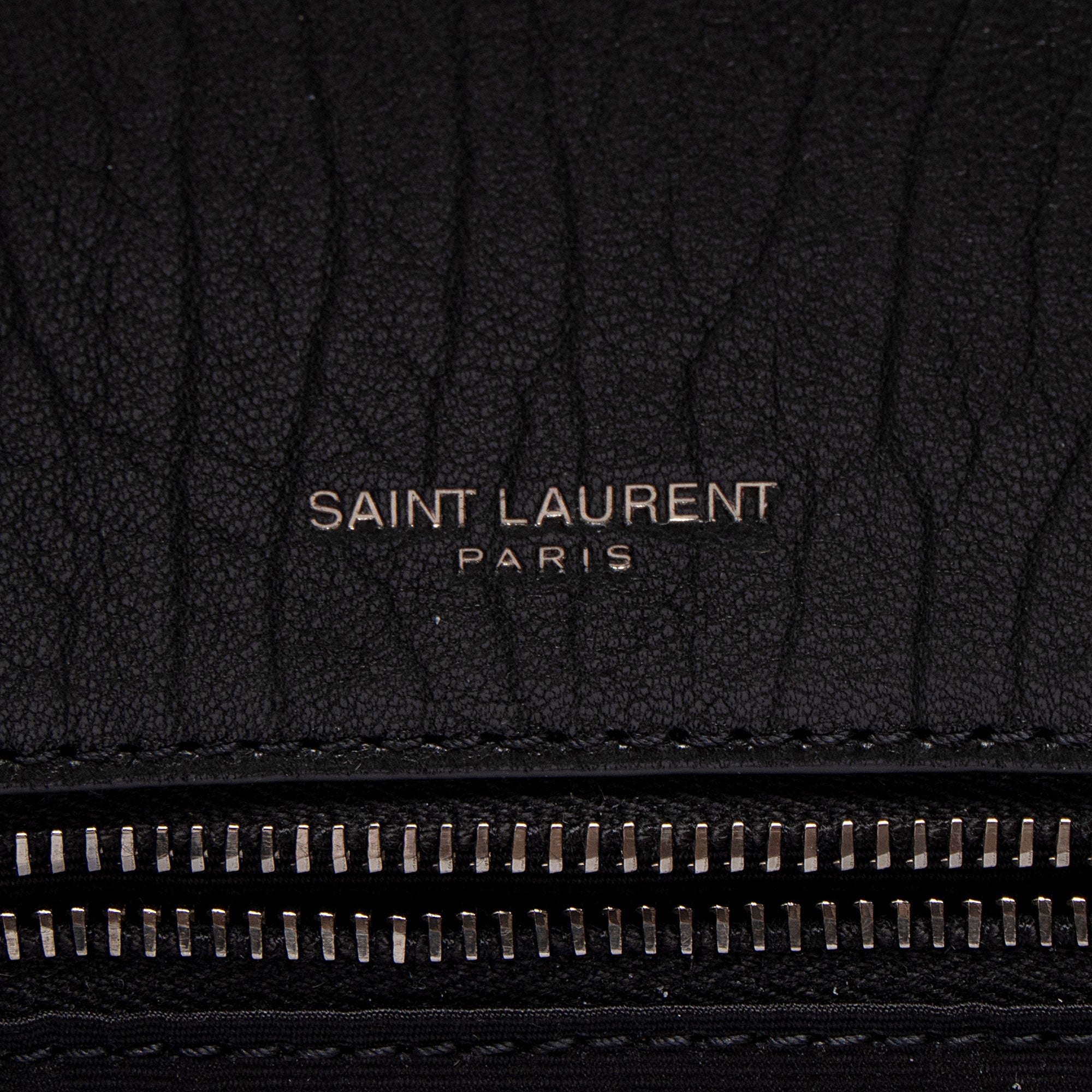 Saint Laurent Grained Lambskin Monogram Niki Large Shoulder Bag
