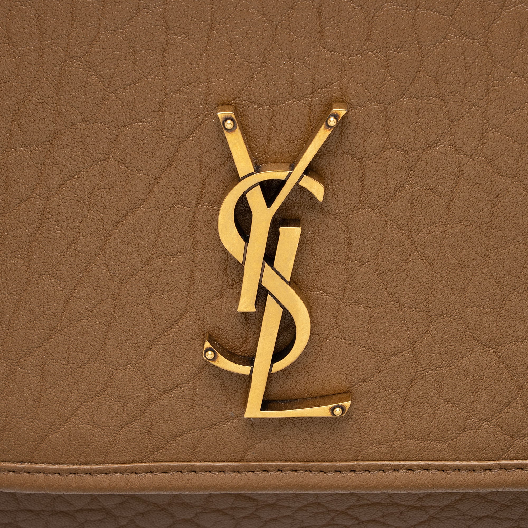 Saint Laurent Grained Lambskin Monogram Niki Large Shoulder Bag