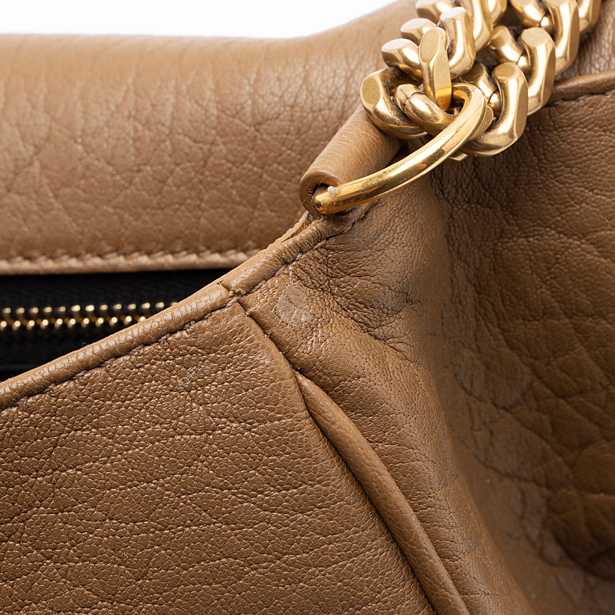 Saint Laurent Grained Lambskin Monogram Niki Large Shoulder Bag