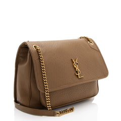 Saint Laurent Grained Lambskin Monogram Niki Large Shoulder Bag