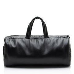 Saint Laurent Lambskin Logo Puffer Duffle