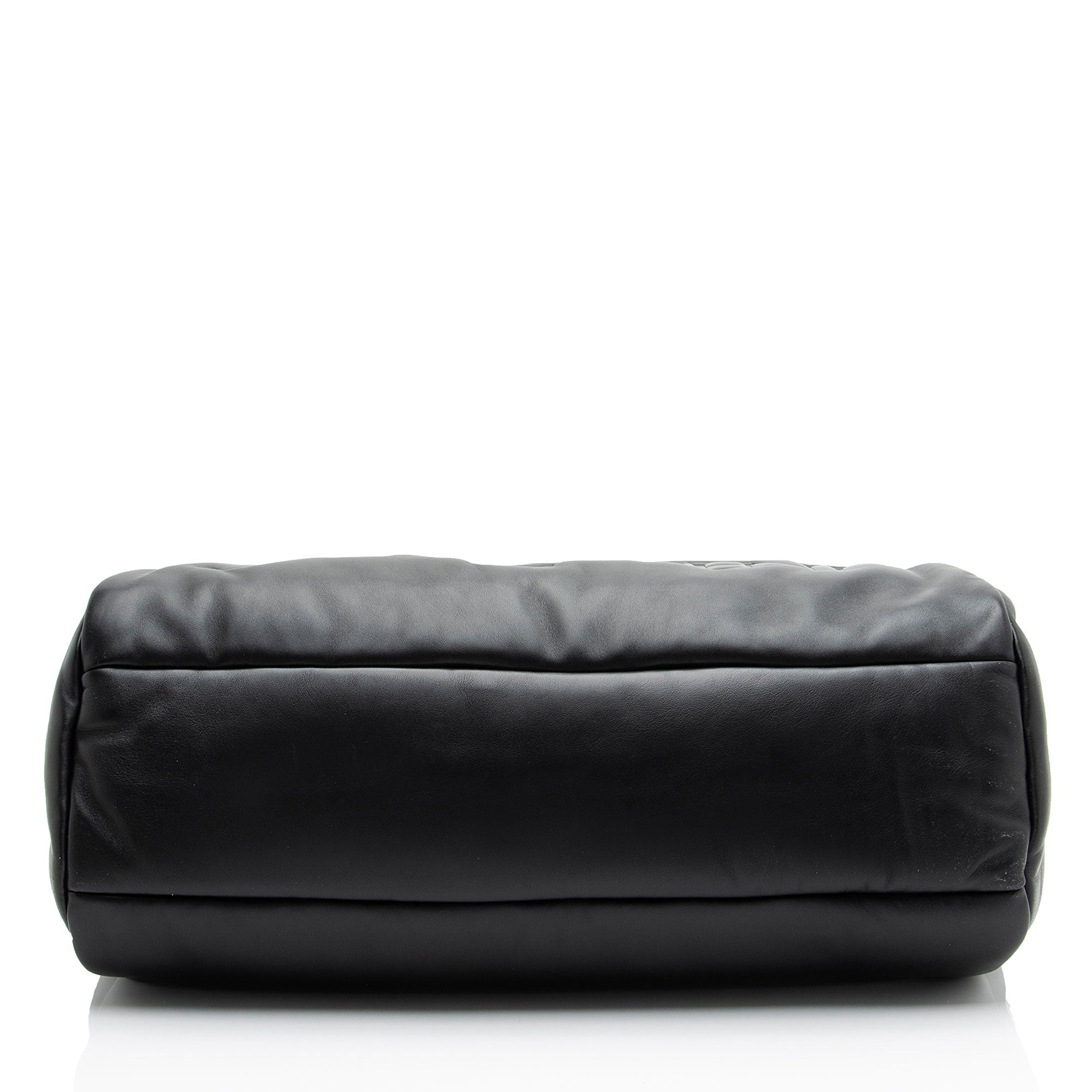 Saint Laurent Lambskin Logo Puffer Duffle