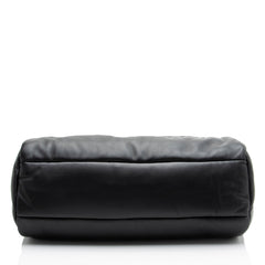 Saint Laurent Lambskin Logo Puffer Duffle