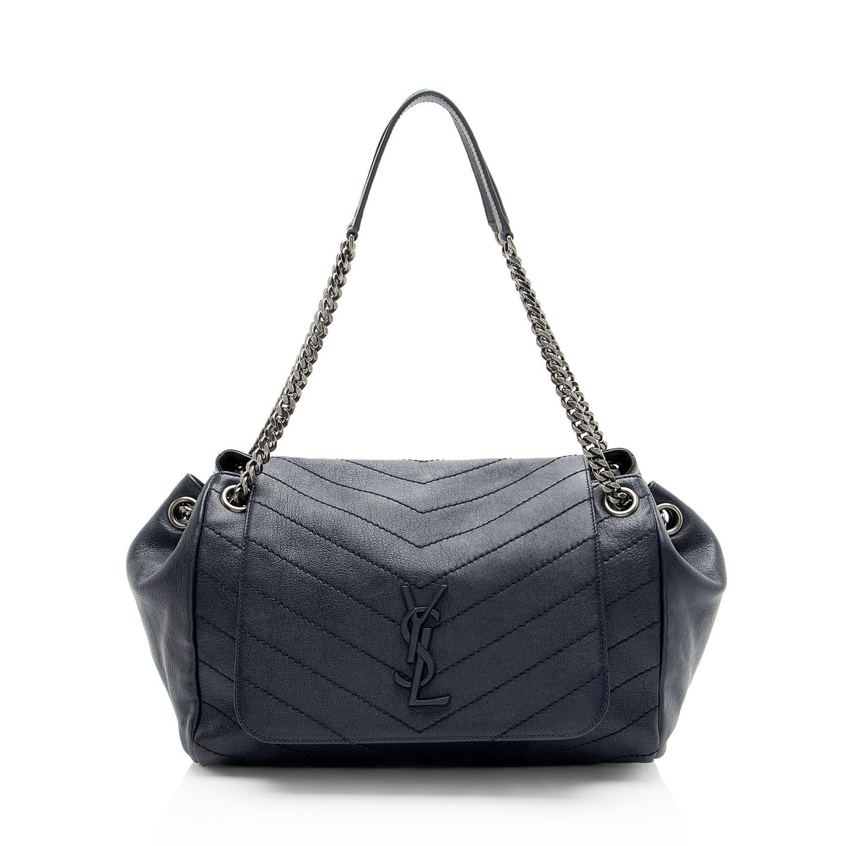 Saint Laurent Lambskin Monogram Nolita Medium Flap Bag