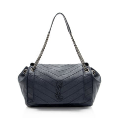 Saint Laurent Lambskin Monogram Nolita Medium Flap Bag