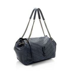 Saint Laurent Lambskin Monogram Nolita Medium Flap Bag