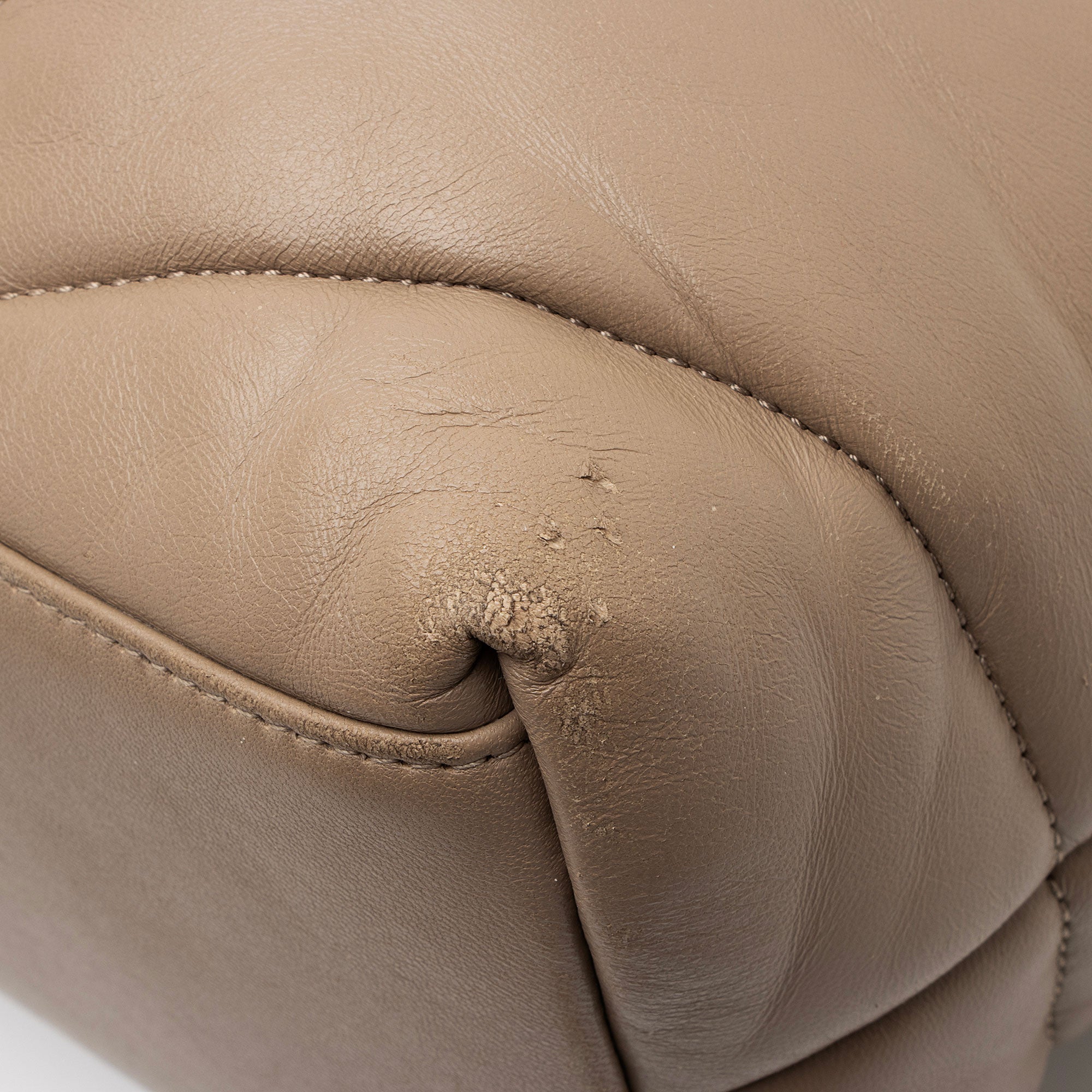 Saint Laurent Lambskin Monogram Puffer LouLou Medium Shoulder Bag