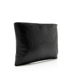 Saint Laurent Lambskin Puffy Pouch
