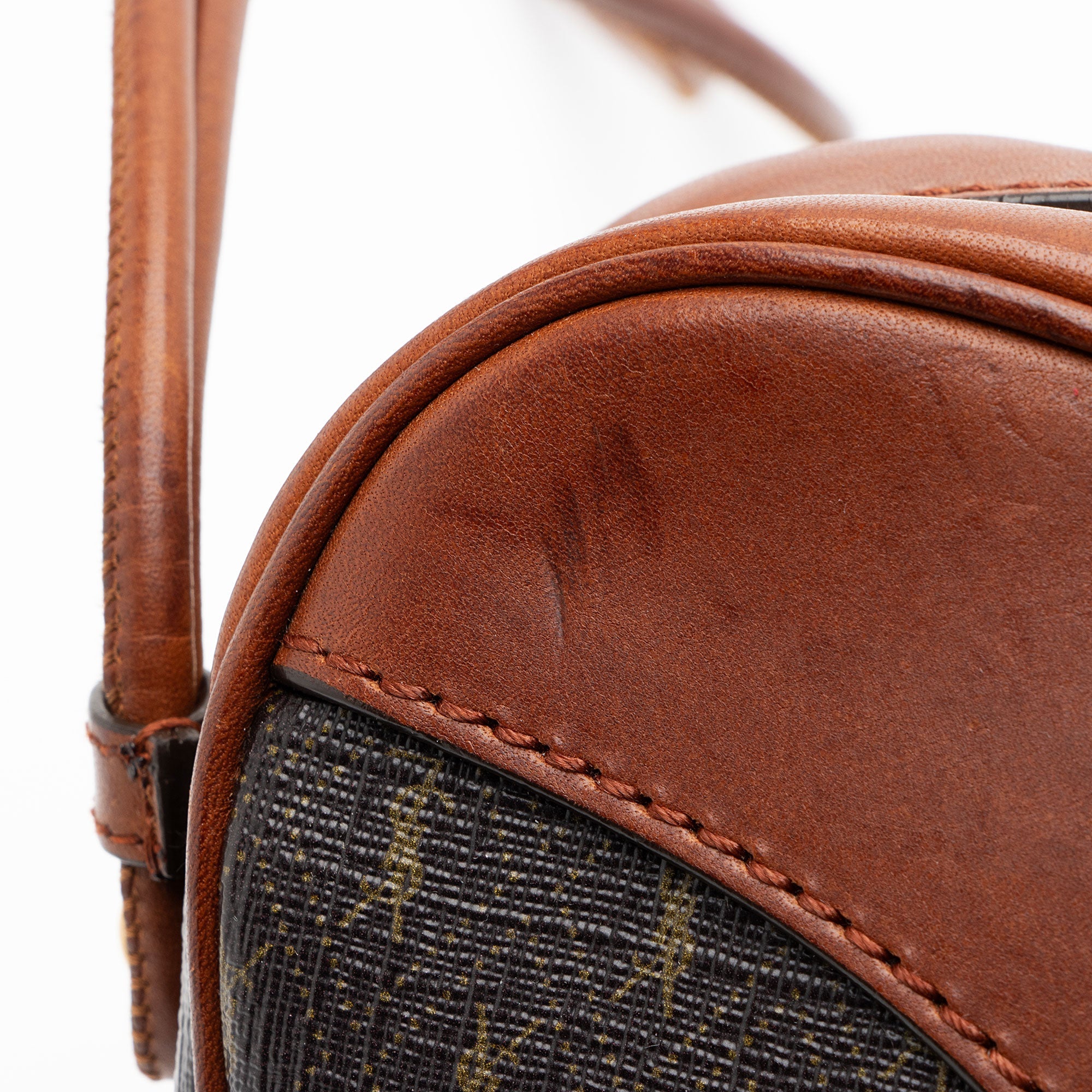 Saint Laurent Le Monogramme Canvas Calfskin Sac Coeur Crossbody