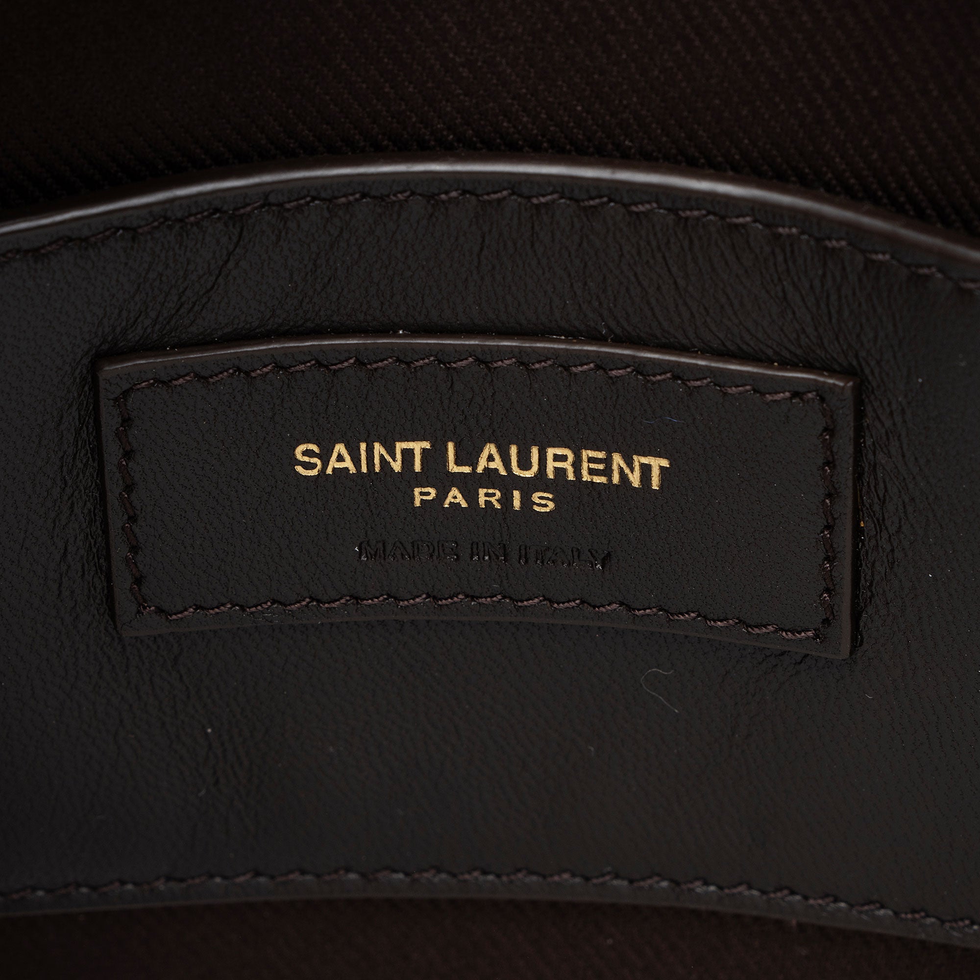 Saint Laurent Le Monogramme Canvas Calfskin Sac Coeur Crossbody