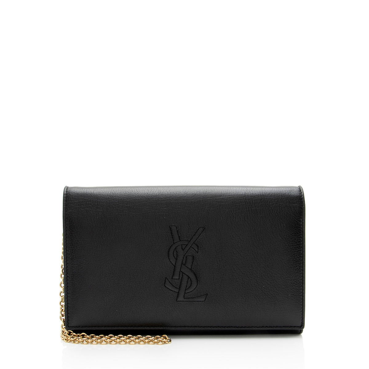 Saint Laurent Leather Belle de Jour Chain Wallet