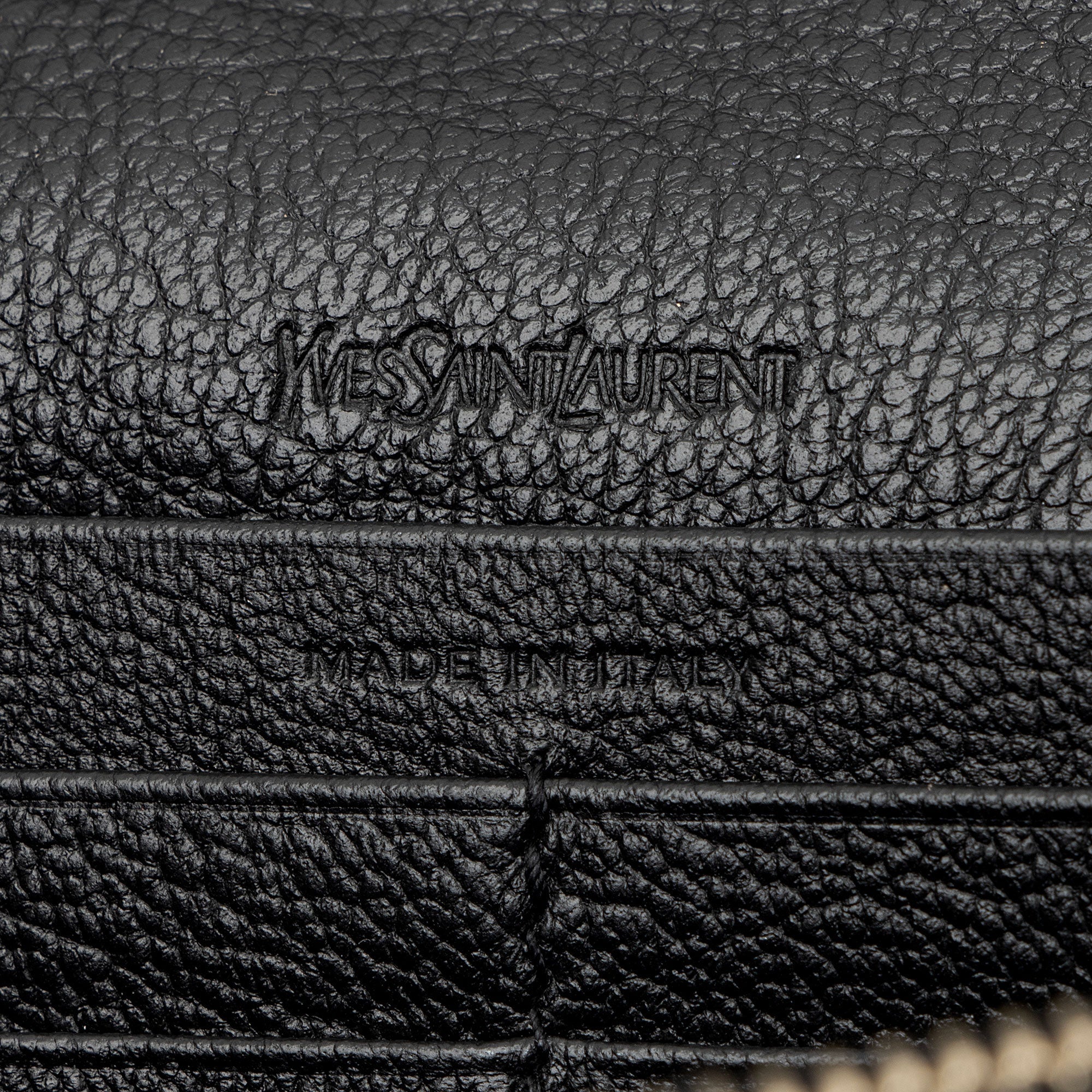 Saint Laurent Leather Belle de Jour Chain Wallet