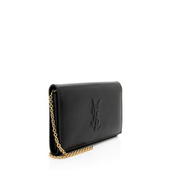 Saint Laurent Leather Belle de Jour Chain Wallet