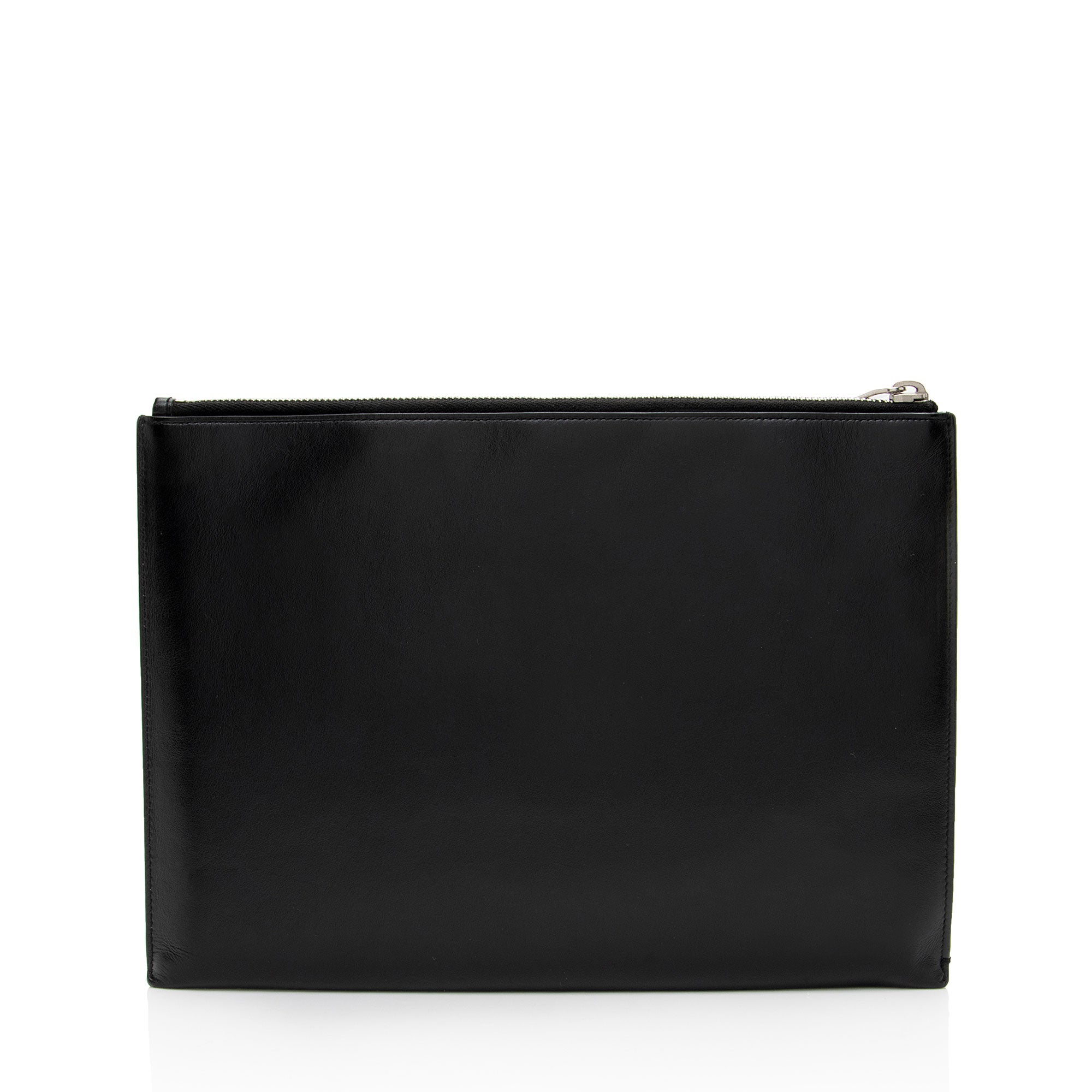 Saint Laurent Leather Logo Rider Pouch