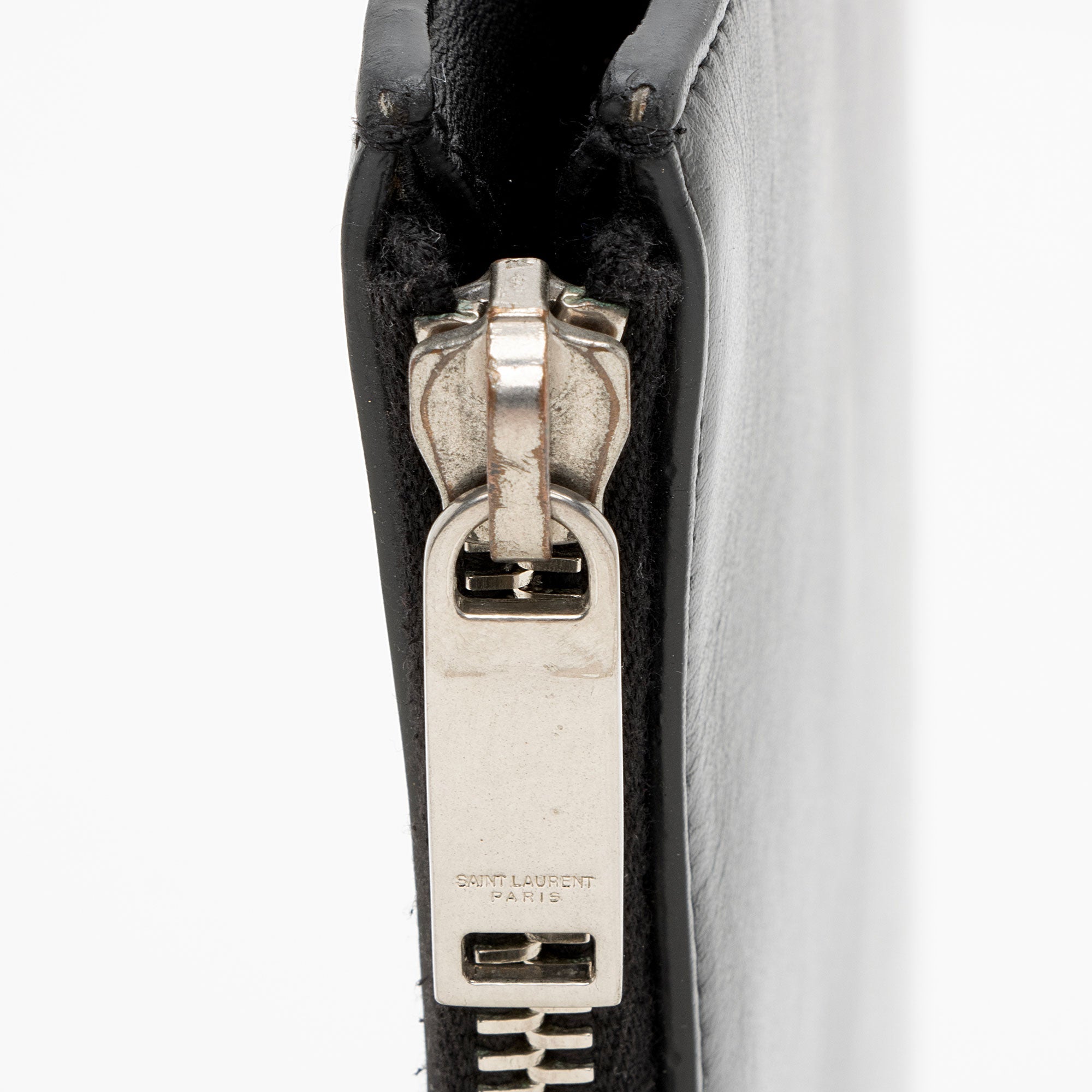 Saint Laurent Leather Logo Rider Pouch