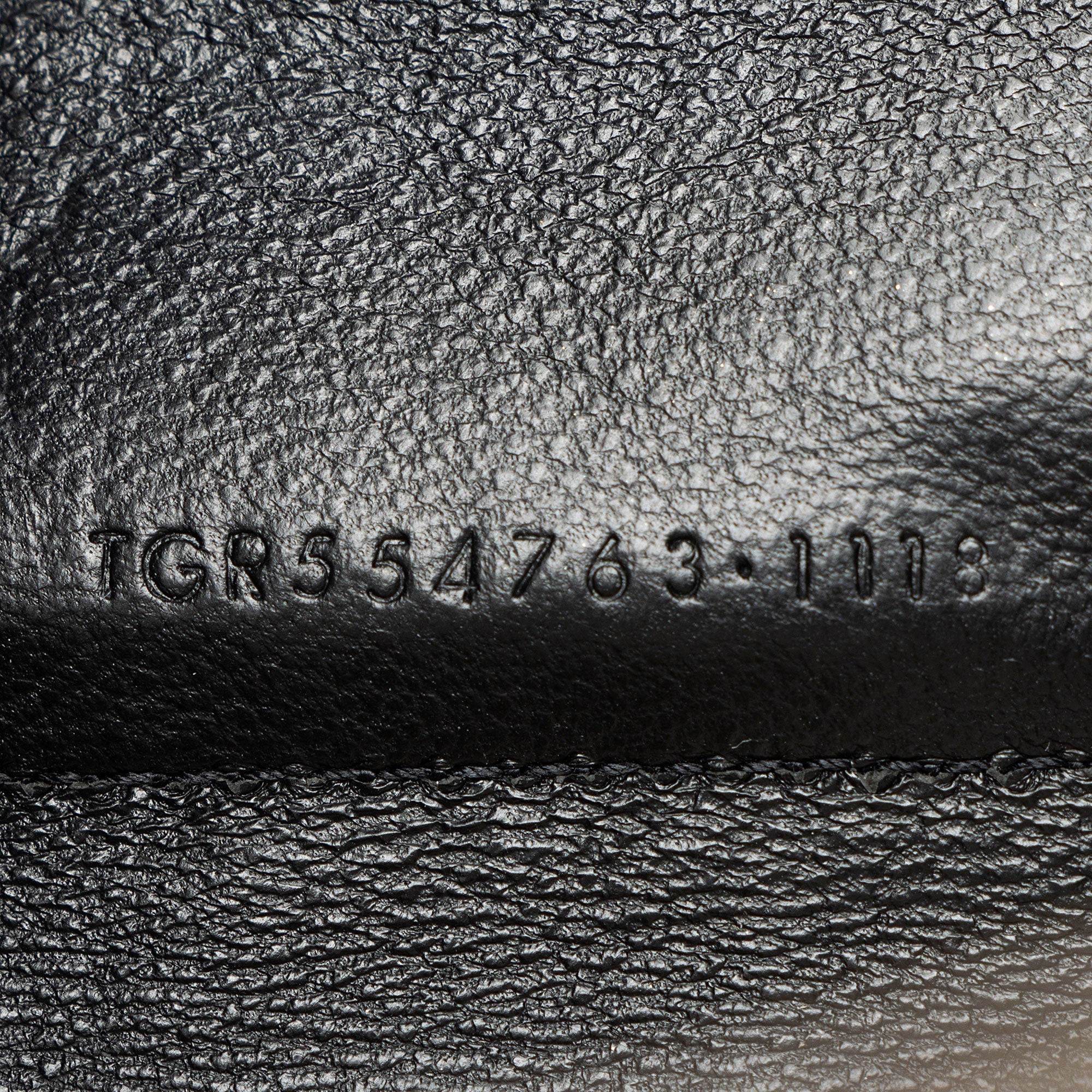 Saint Laurent Leather Monogram Sulpice Chain Wallet