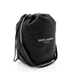 Saint Laurent Leather Teddy Bucket Bag