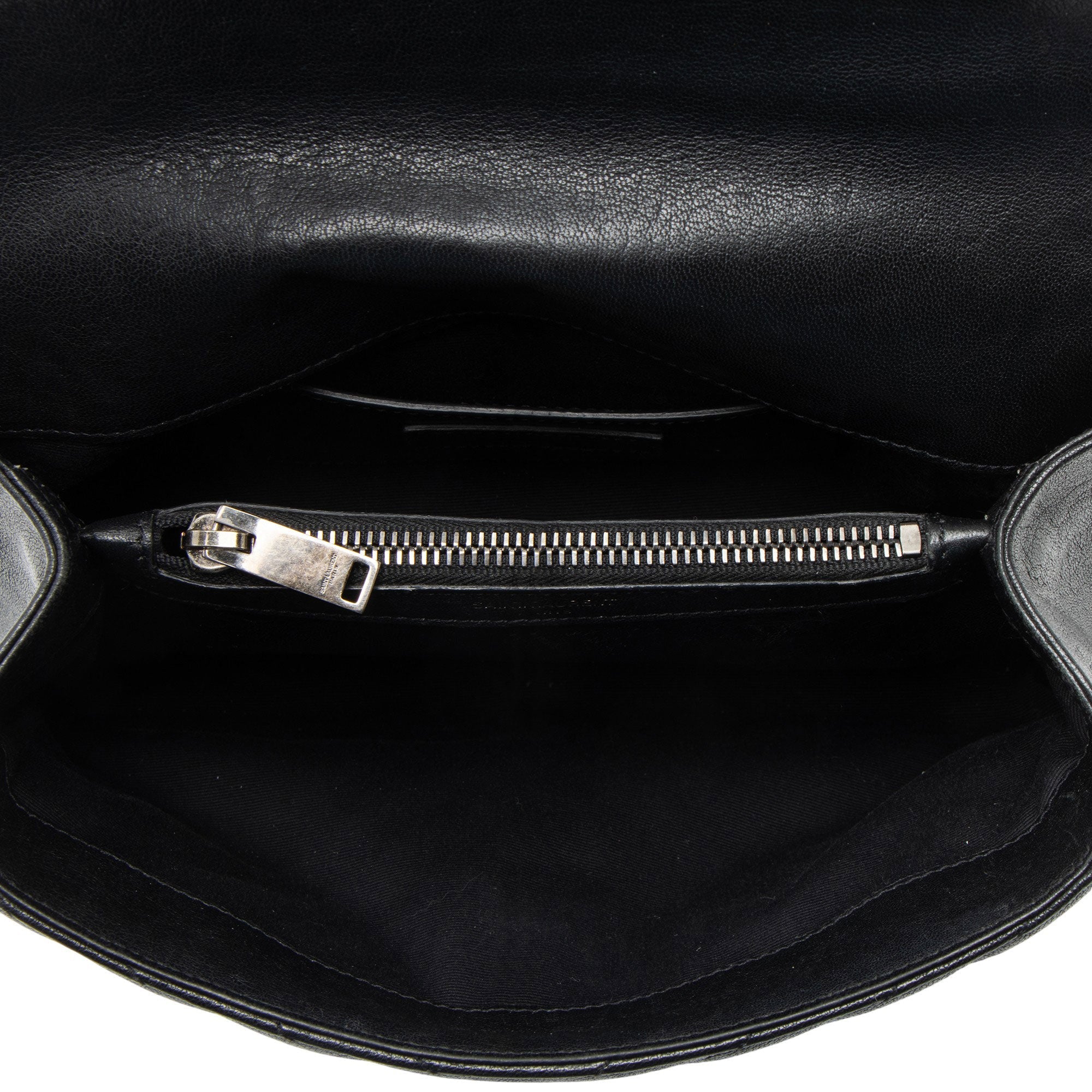 Saint Laurent Matelasse Calfskin Monogram College Medium Shoulder Bag