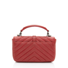 Saint Laurent Matelasse Calfskin Monogram College Mini Shoulder Bag