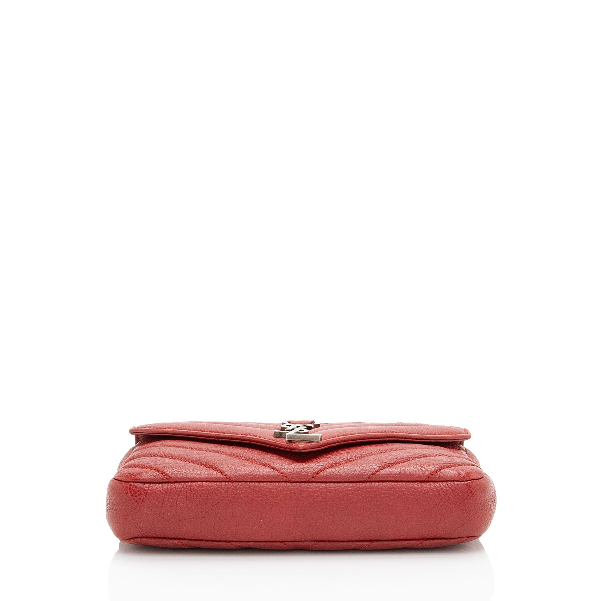 Saint Laurent Matelasse Calfskin Monogram College Mini Shoulder Bag