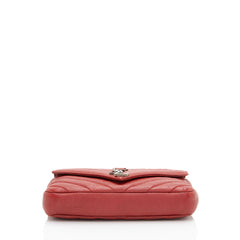 Saint Laurent Matelasse Calfskin Monogram College Mini Shoulder Bag