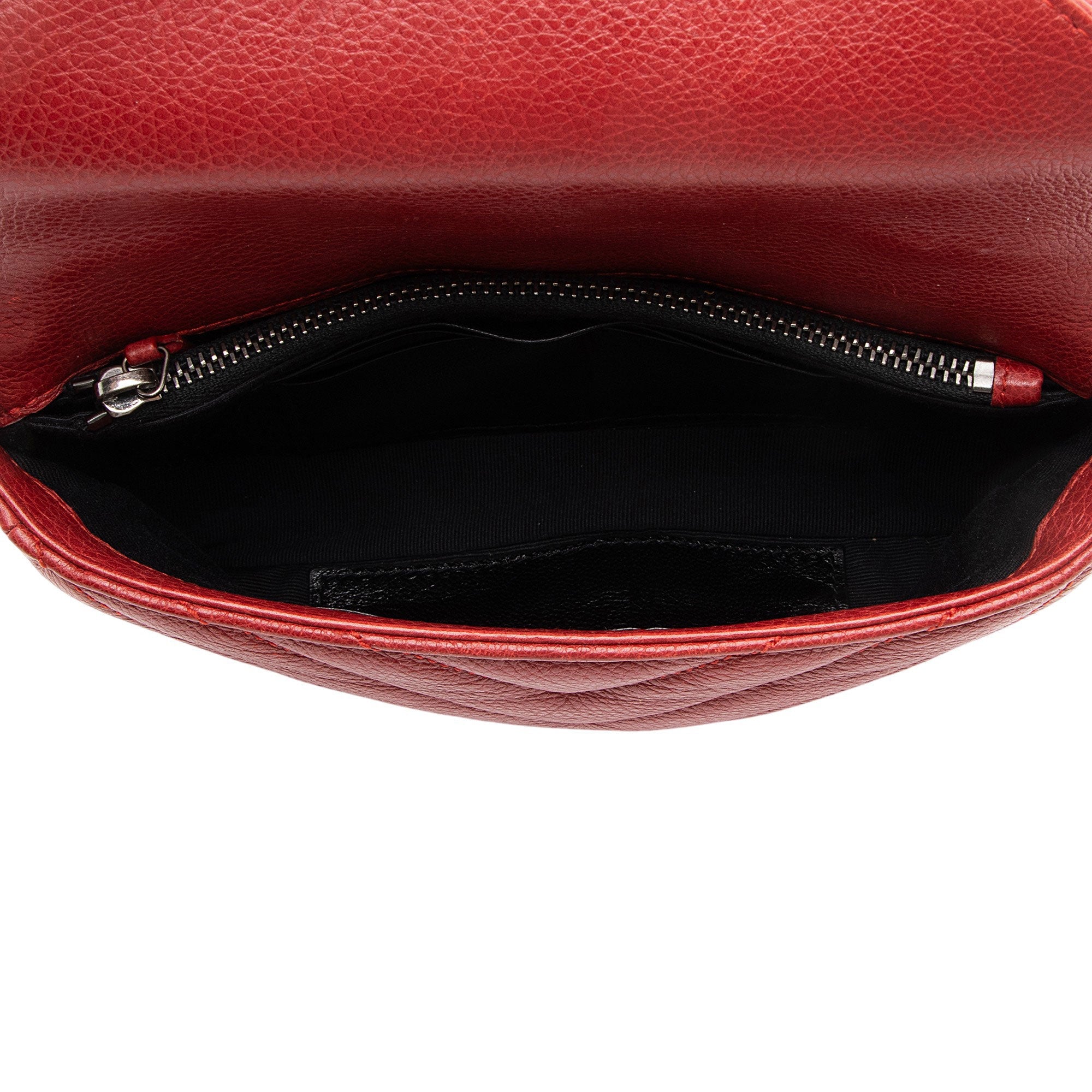 Saint Laurent Matelasse Calfskin Monogram College Mini Shoulder Bag