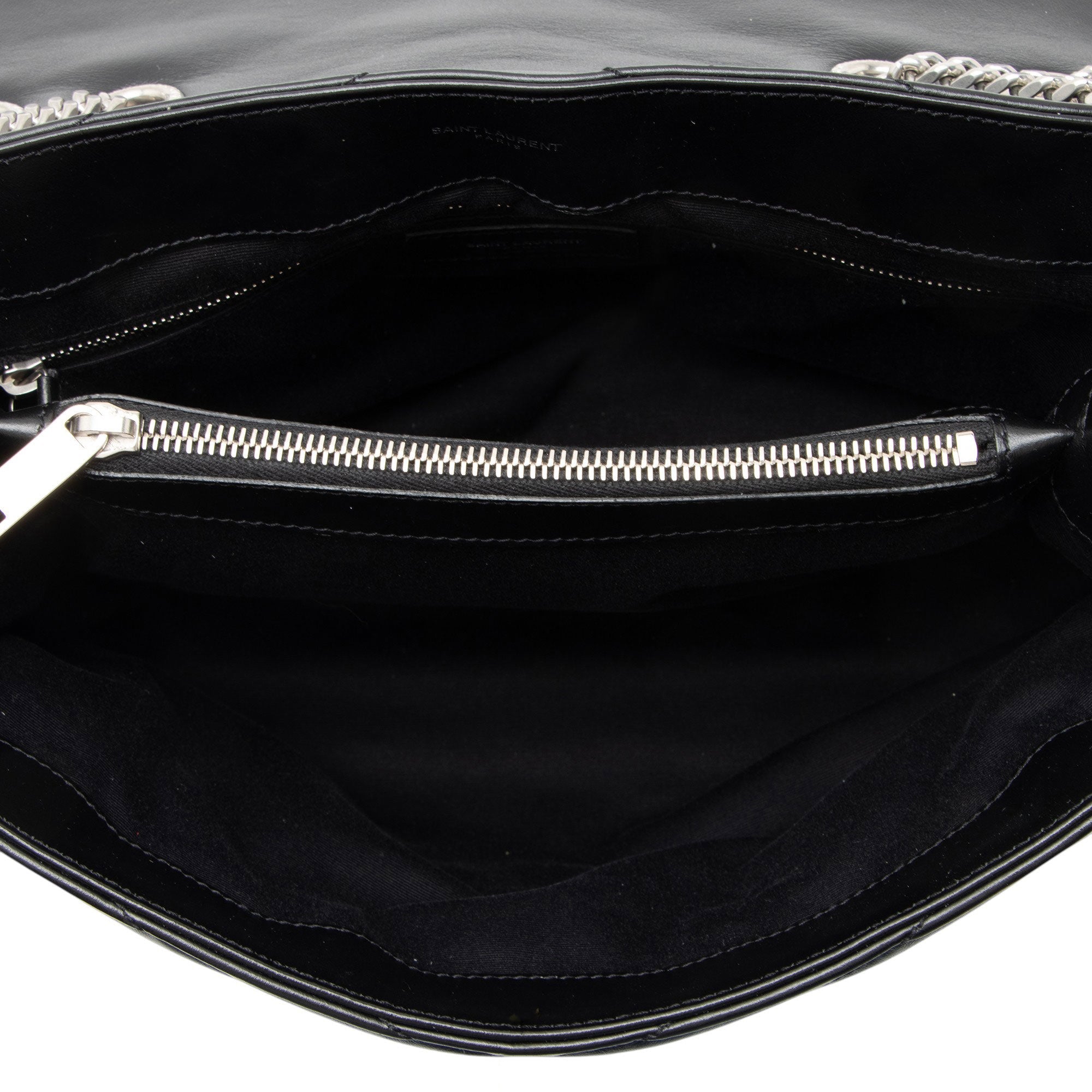 Saint Laurent Matelasse Calfskin Monogram LouLou Chain Medium Shoulder Bag