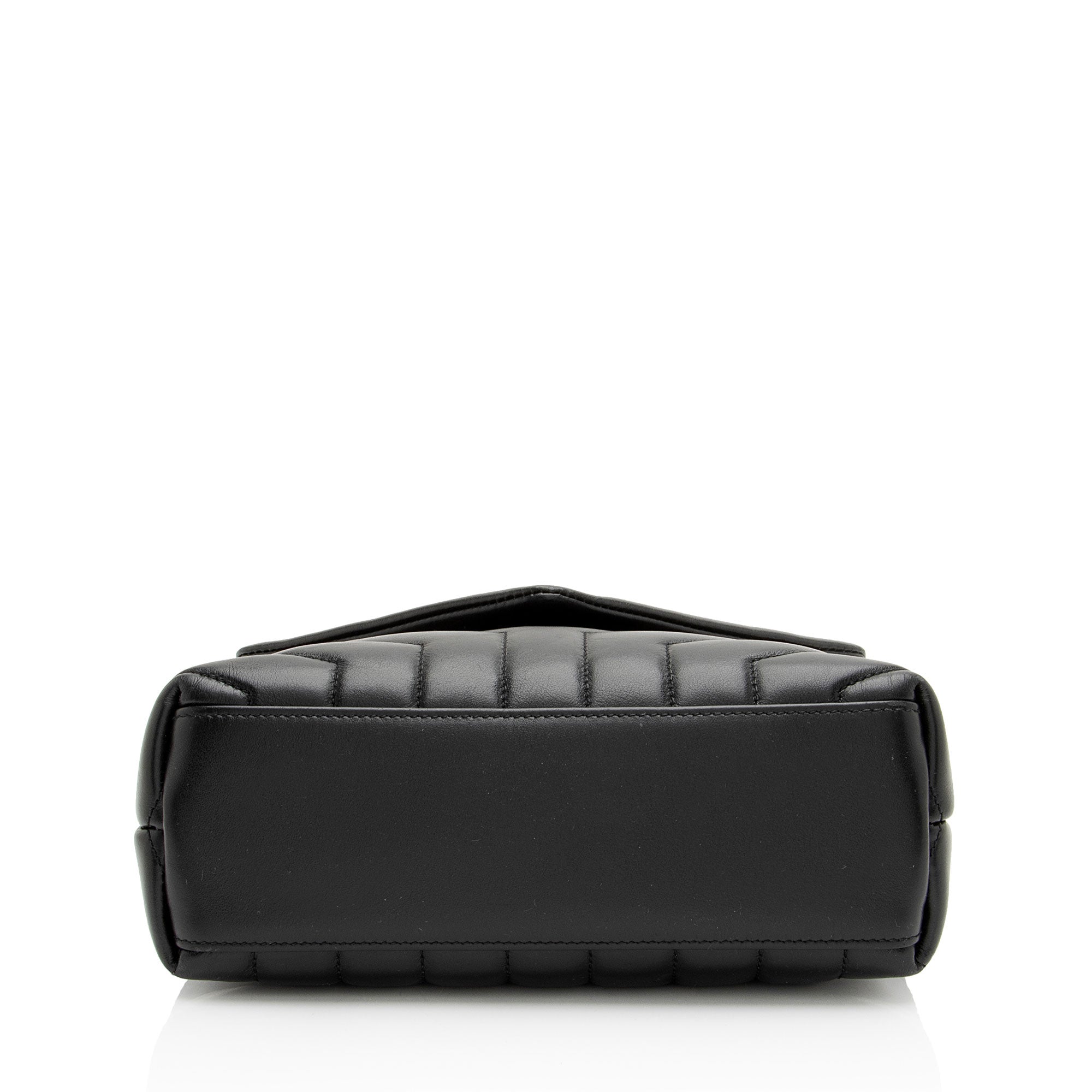 Saint Laurent Matelasse Calfskin Monogram LouLou Chain Small Shoulder Bag