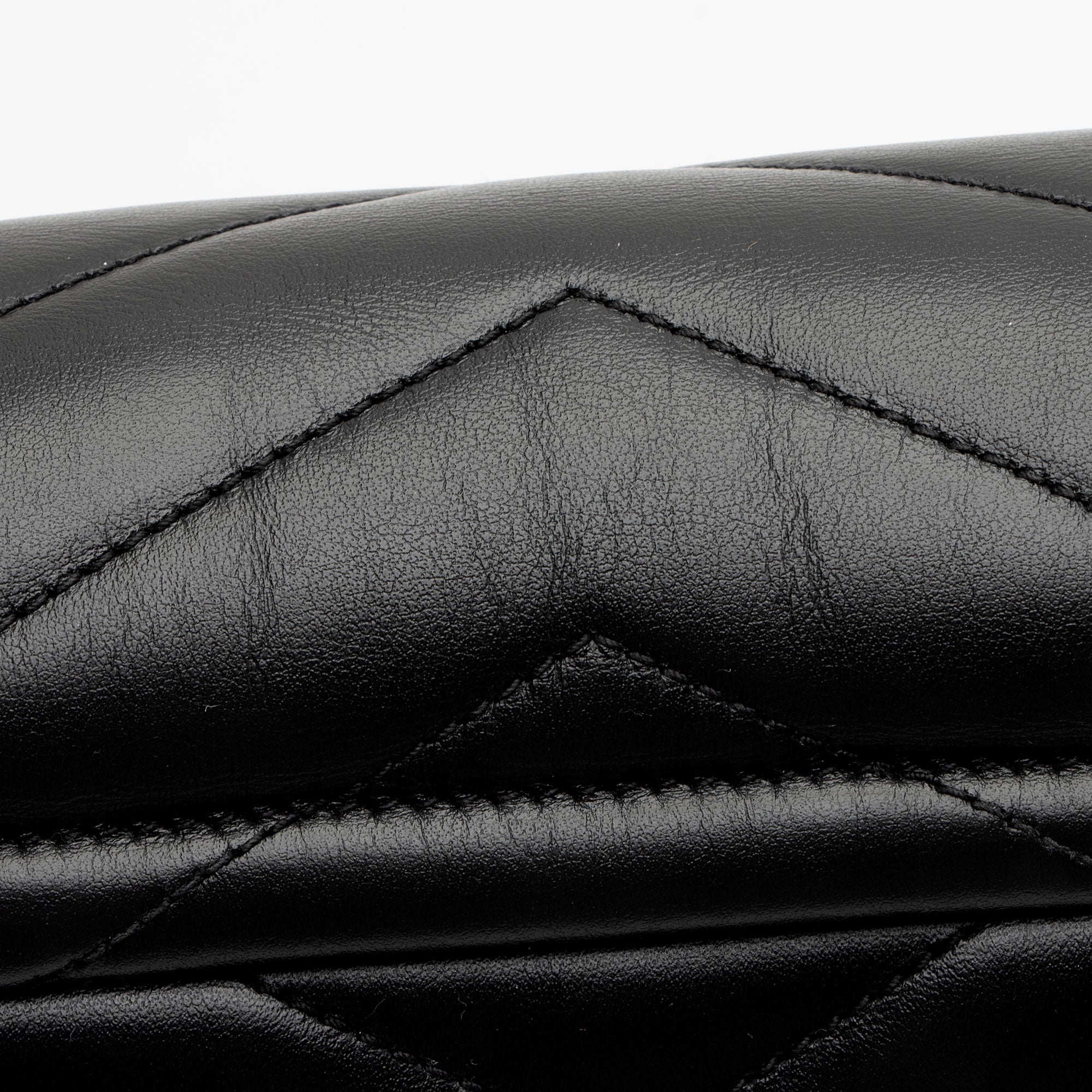 Saint Laurent Matelasse Calfskin Monogram LouLou Chain Small Shoulder Bag