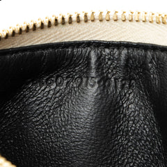 Saint Laurent Matelasse Grain de Poudre Monogram Fragments Zipper Card Case