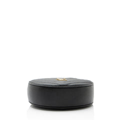 Saint Laurent Matelasse Grain de Poudre Monogram Vinyle Round Camera Bag