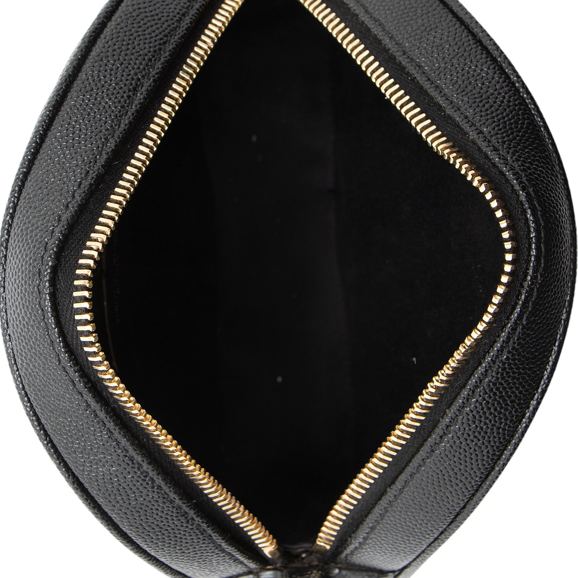 Saint Laurent Matelasse Grain de Poudre Monogram Vinyle Round Camera Bag