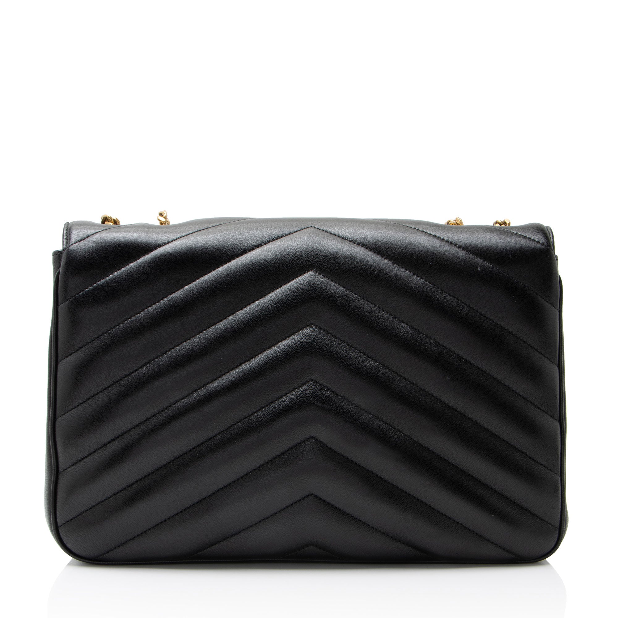 Saint Laurent Matelasse Lambskin Monogram LouLou Large NM Shoulder Bag