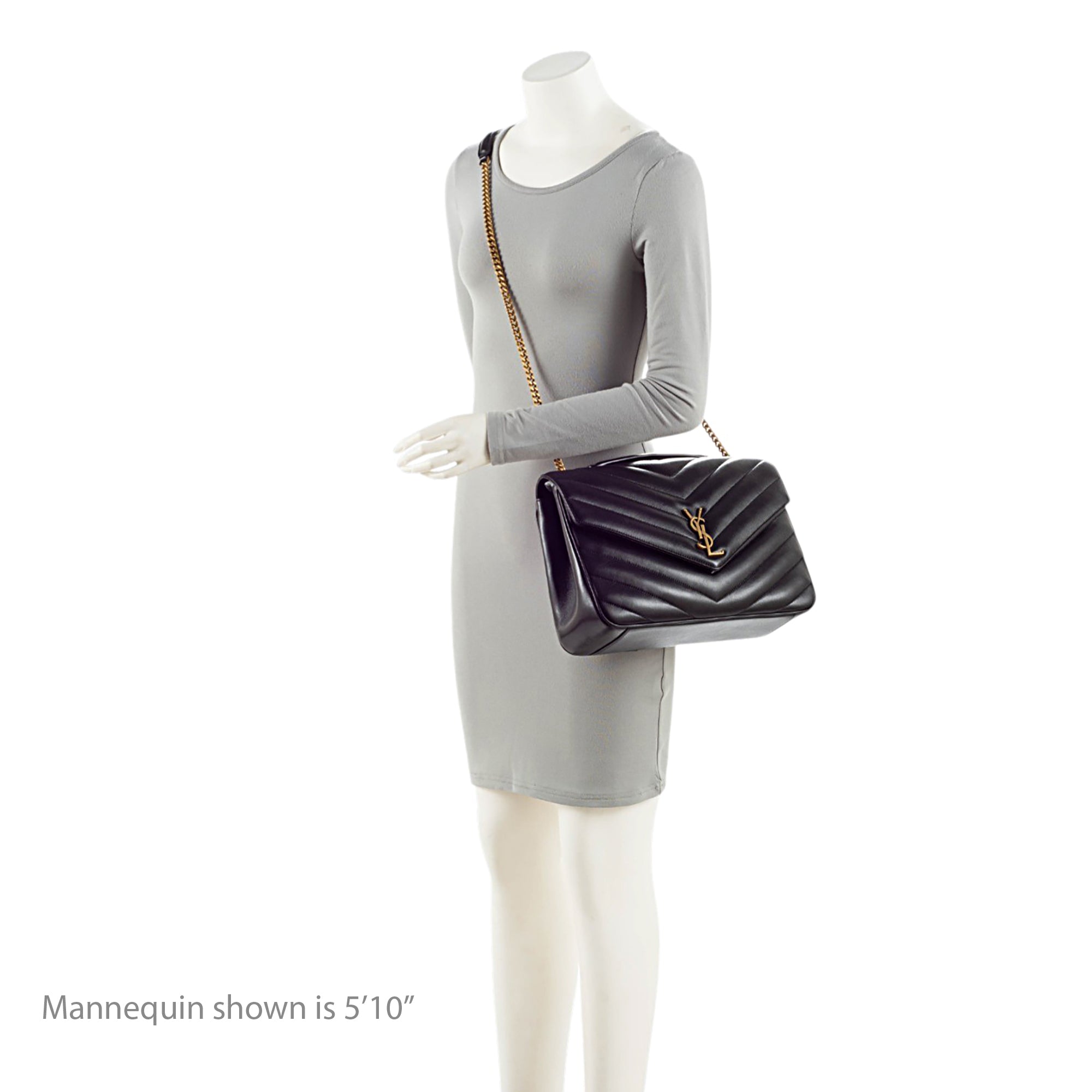 Saint Laurent Matelasse Lambskin Monogram LouLou Large NM Shoulder Bag