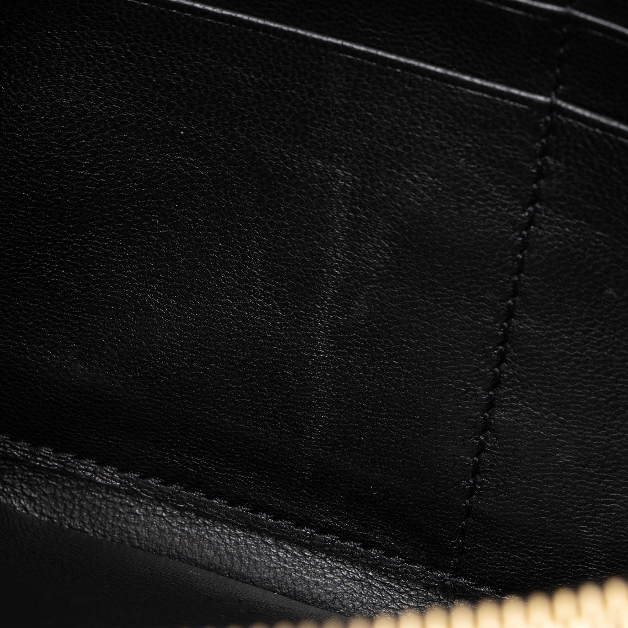 Saint Laurent Matelasse Lambskin Monogram Sulpice Chain Wallet