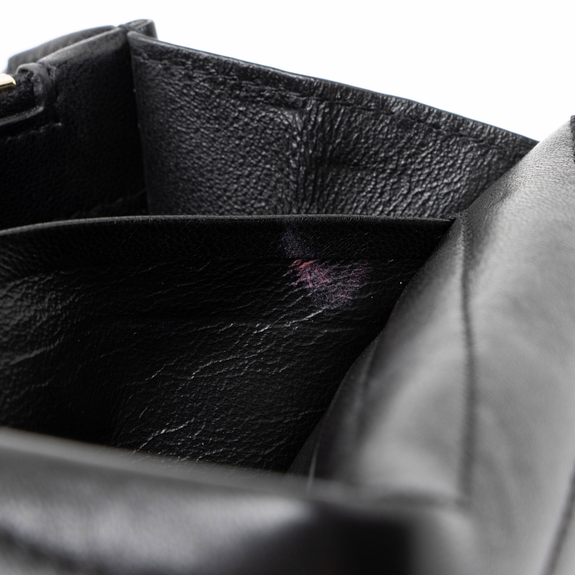 Saint Laurent Matelasse Lambskin Monogram Sulpice Chain Wallet