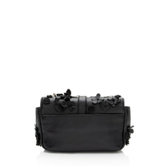 Saint Laurent Matelasse Leather Floral Applique Monogram Classic Baby Chain Bag